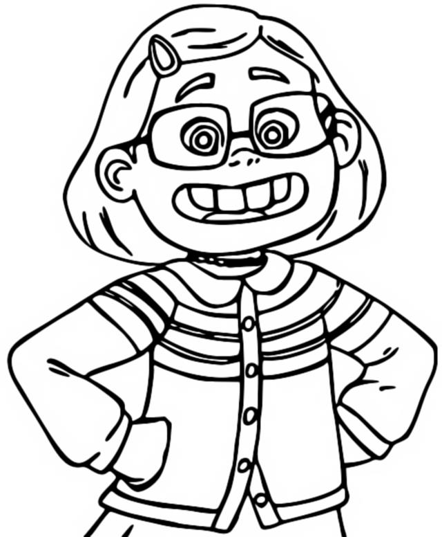 Coloring page Meilin « Mei » Lee