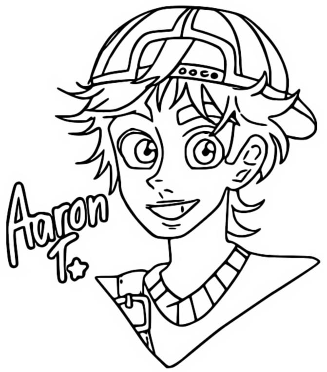 Desenho para colorir 4*Town - Aaron T