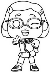 Dibujo para colorear Funko pop Mei