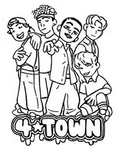 Dibujo para colorear 4 Town