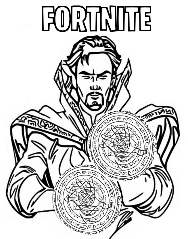 Coloring page Doctor Strange