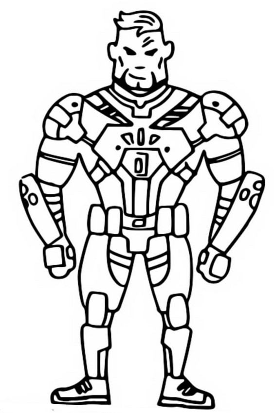 Coloring page Battle Pass: Gunnar