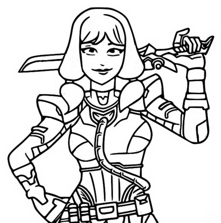 Coloring page Battle Pass: The Imagined