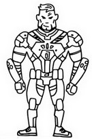 Coloriage Passe de combat: Gunnar