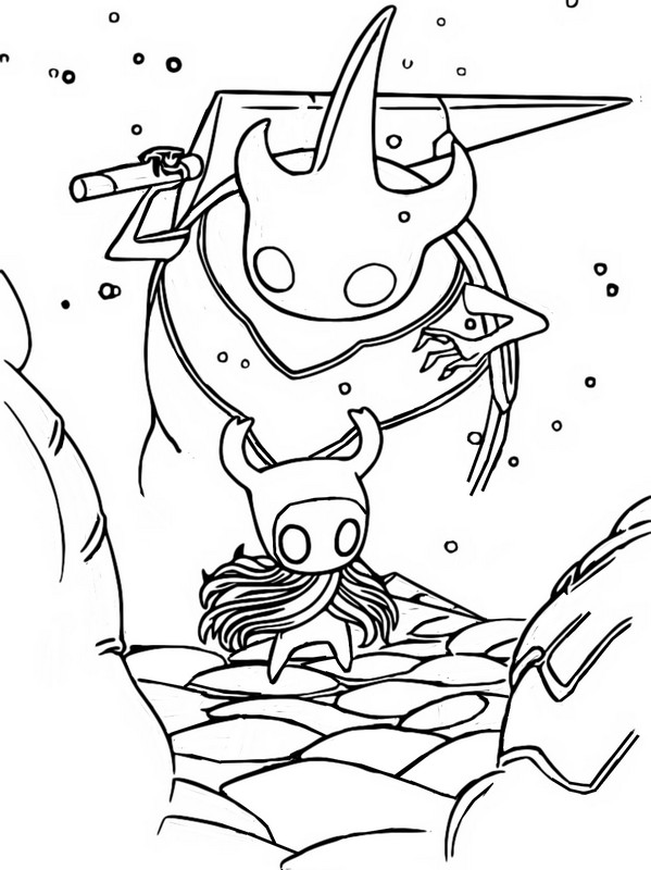 Desenho para colorir Hollow Knight