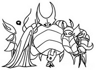 Tulostakaa värityskuvia Hollow Knight