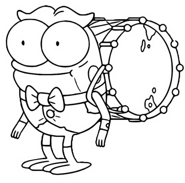 Coloriage Toadie - Amphibia