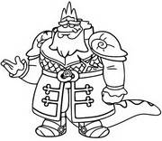 Desenho para colorir King Andrias