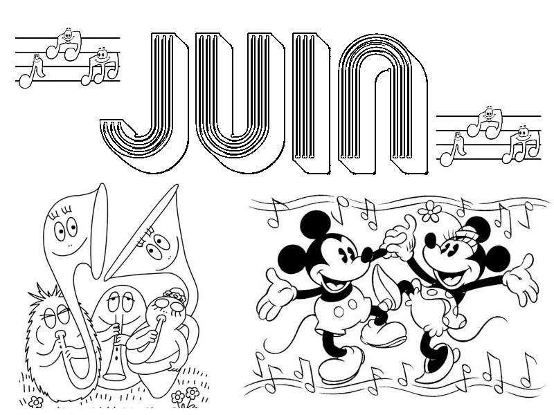 Coloriage Juin