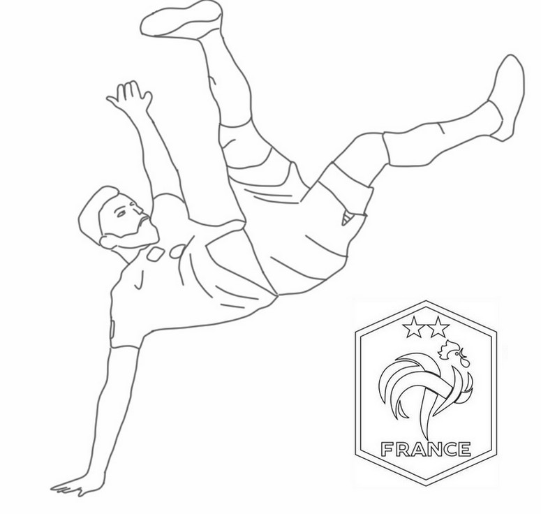 색칠 Olivier Giroud - 2022 FIFA 월드컵 카타르