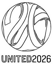Disegno da colorare 2026 Coppa del mondo di calcio