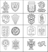 Coloring page Round of 16