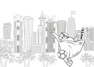 Coloring page Doha