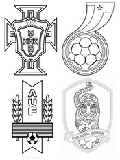 Desenhos para Colorir da Copa do Mundo de Futebol - Twinkl