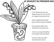Image à colorier - Comptine Le muguet du premier mai - Mai