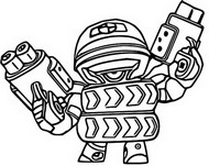 Desenho para colorir Darryl de Impacto