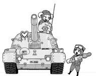 Desenho para colorir Tanque