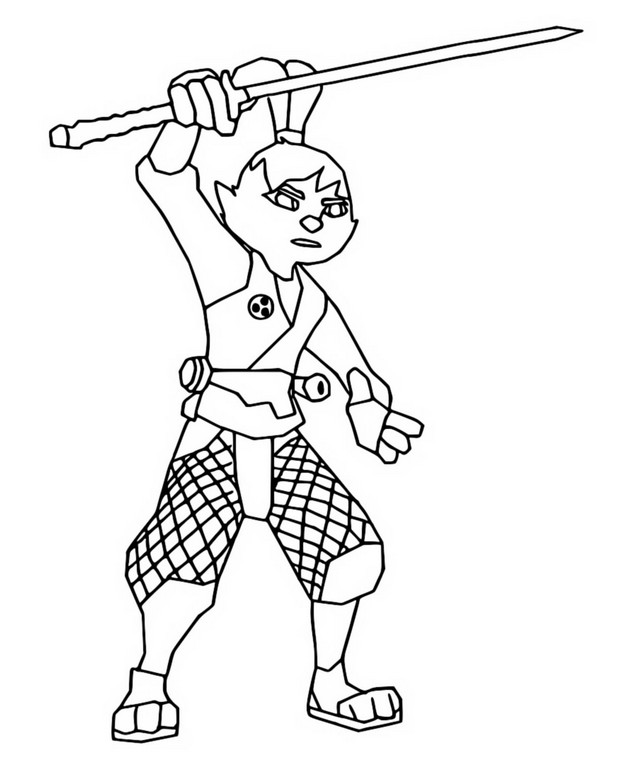 Disegno da colorare Yuichi - Samurai Rabbit - Le avventure di Usagi