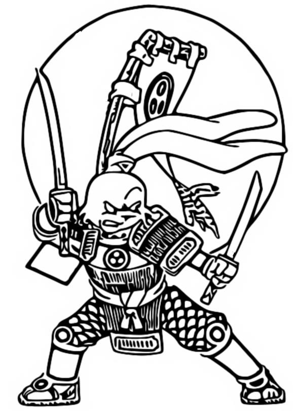 Disegno da colorare Miyamoto Usagi - Samurai Rabbit - Le avventure di Usagi
