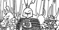 Dibujo para colorear Conejo samurai - Las cronicas de Usagi