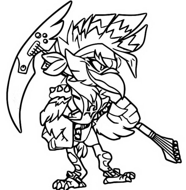 Coloring page Munin