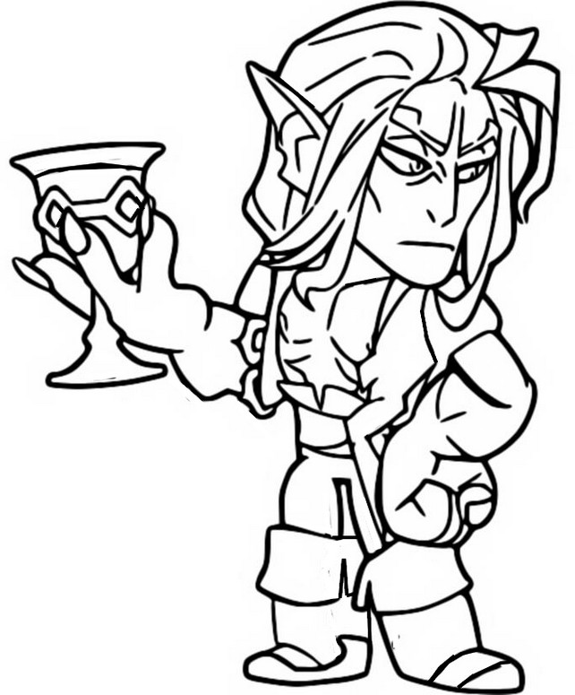 Coloring page Volkov