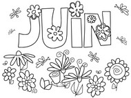 Coloriage Joli mois de juin