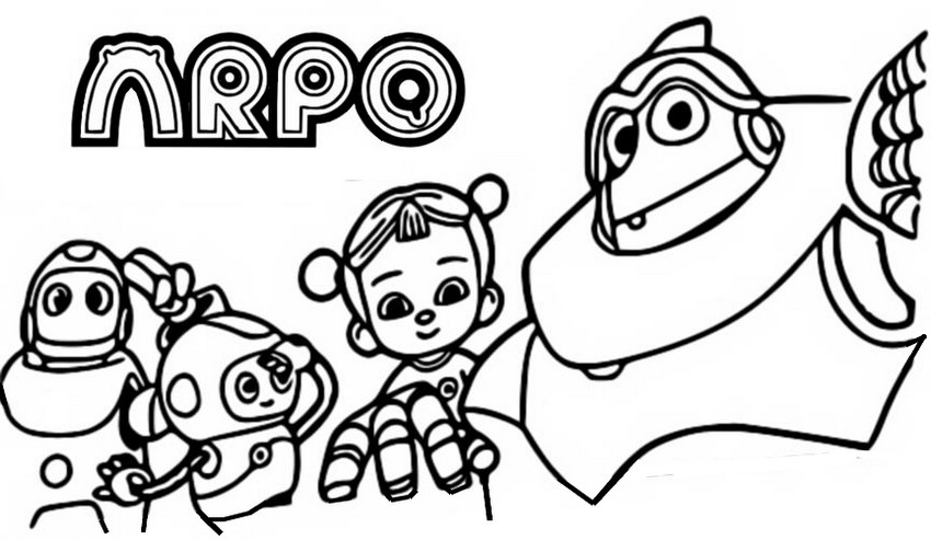 Coloring page Arpo Cookie Refix Safetina