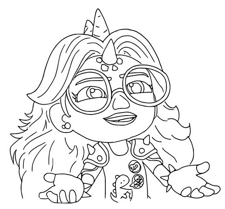 Coloring page Dinah Rex