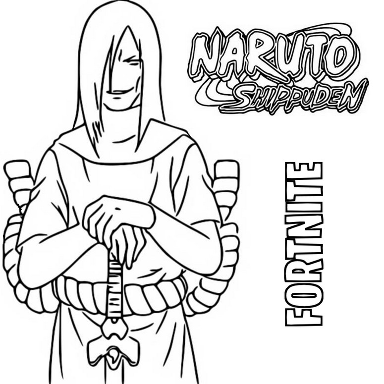 Coloriage Orochimaru