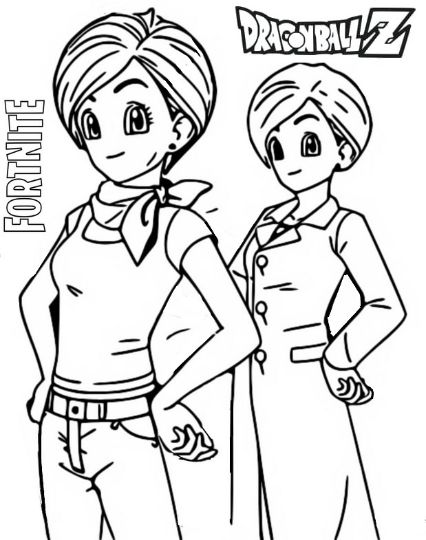 Kolorowanka Dragon Ball Z - Bulma