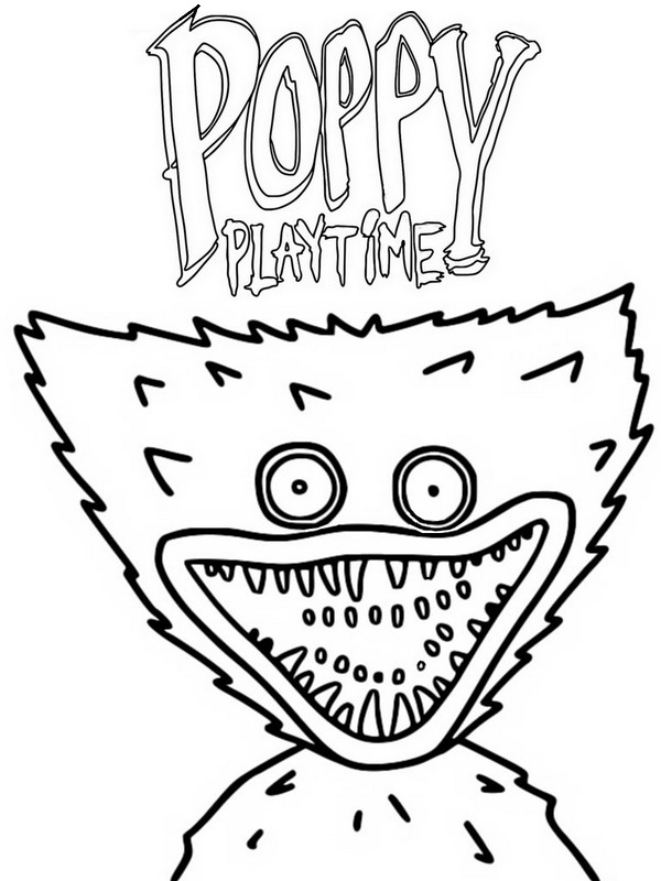 Coloriage Huggy Wuggy - Poppy Playtime