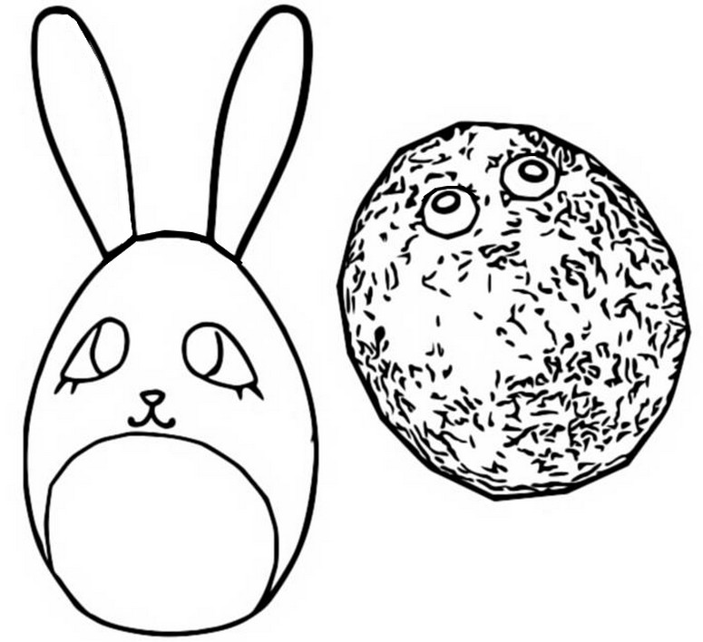 Fargelegging Tegninger Surprise Hare & Pet Rock - Poppy Playtime
