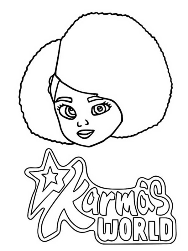Dibujo para colorear Karma's World - El mundo de Karma