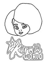 Desenho para colorir Karma's World