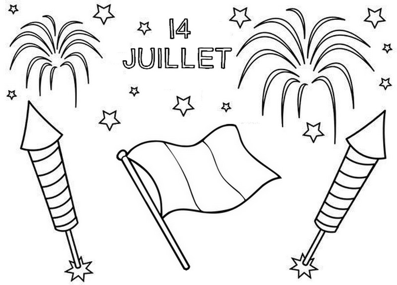 Coloriage 14 juillet