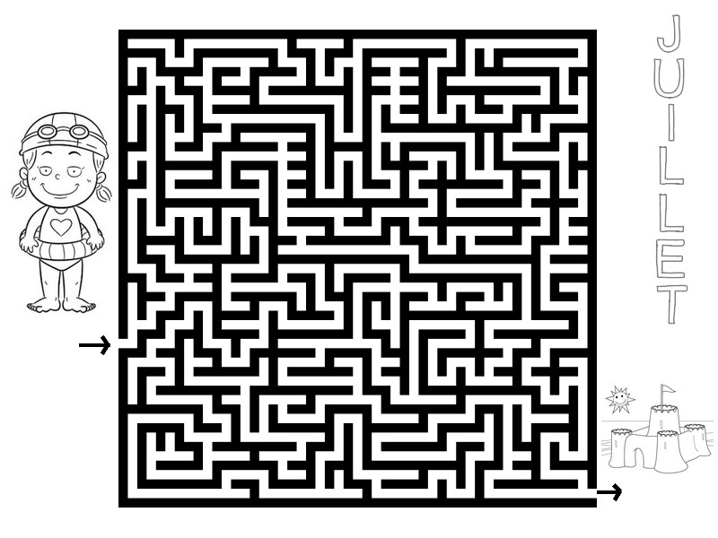 Coloriage Labyrinthe