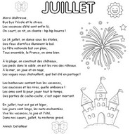 Coloriage à imprimer - Comptine juillet - Juillet