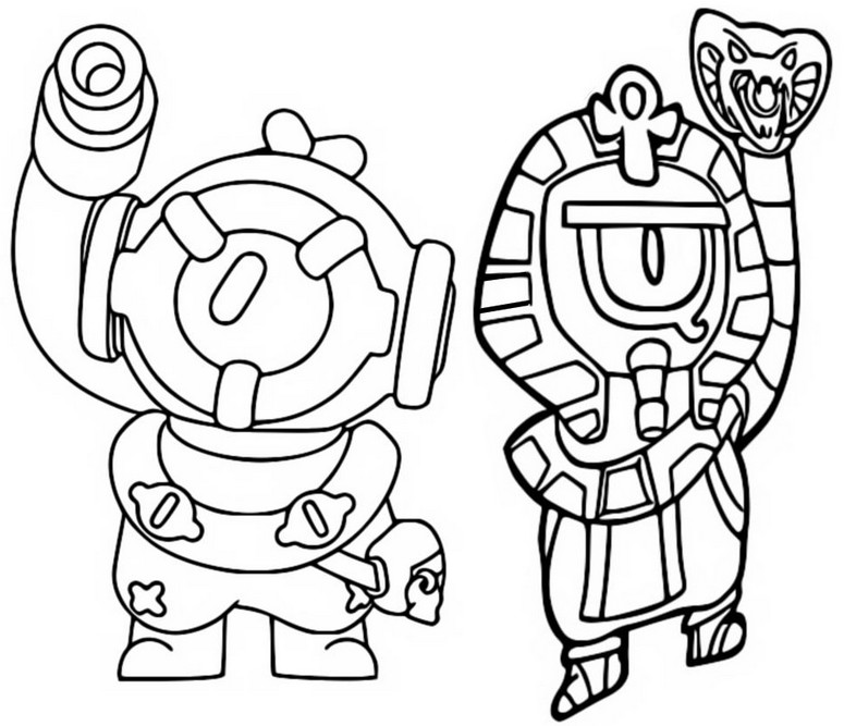 Coloriage Otis & PharaOtis