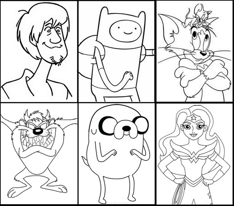 Coloring page Characters