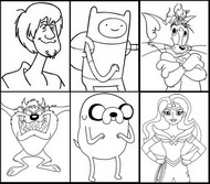 Coloring page Characters