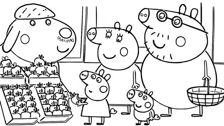 Desenhos para colorir Peppa Pig