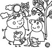 Coloring page Family