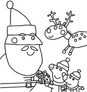 Desenho para colorir Papai Noel