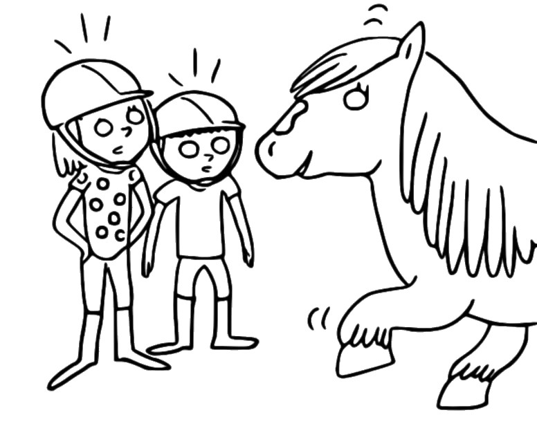 Coloring page Pony