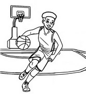Desenho para colorir Basquetebol