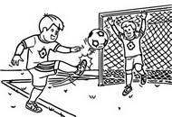 Coloring page Soccer