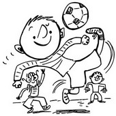 Coloring page Soccer