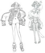 Coloring page Uta & Nami