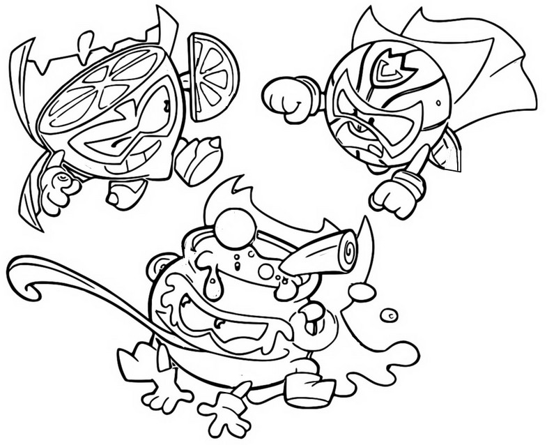 Dibujo para colorear Mighty Mernies - Superthings - Rescue Force